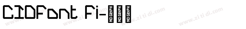 CIDFont Fi字体转换